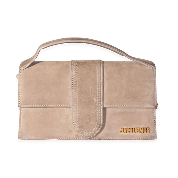Jacquemus Taupe Nubuck Le Bambino Bag - Picture 1 of 8